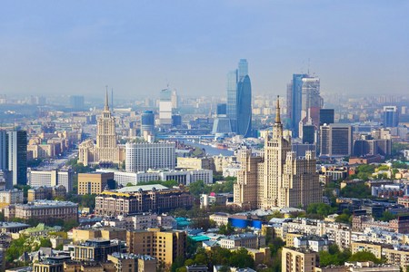 Вид Москвы сверху фото