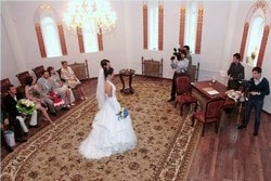Фото и видеосъемка регистрации брака во Дворце бракосочетания №5 в Москве Загс Измайловский Кремль