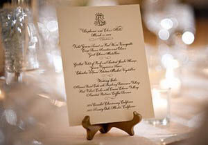 Выбор меню для свадебного стола