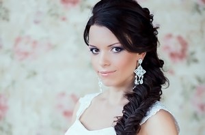 Греческая коса для невесты