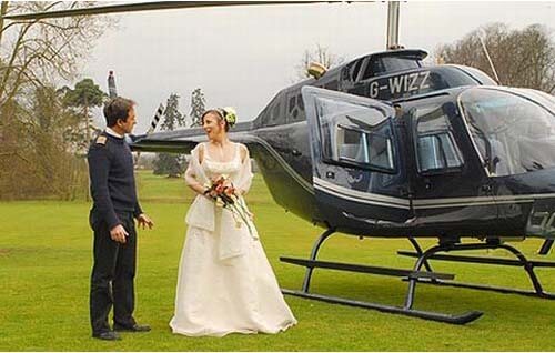 Видеосъёмка свадьбы с привлечением вертолёта