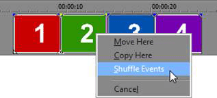 Shuffle Events